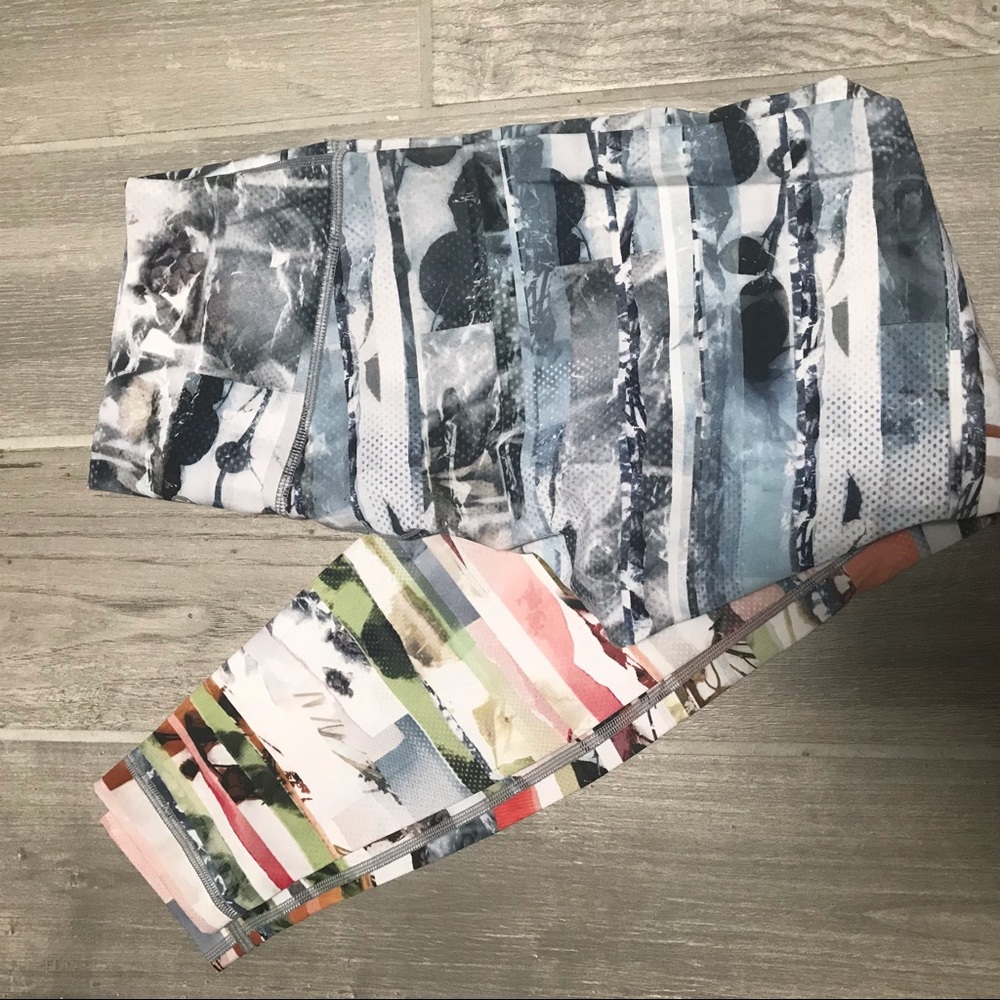 Lululemon Wunder Under leggings Size 8 multicolor